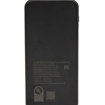  UL Listed 10,000 mAh 20W Digital Display Power Bank Thumbnail
